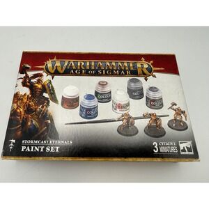 Warhammer Age of Sigmar Stormcast Eternals Paint Set 3 Miniatures 6 Paints 60-10